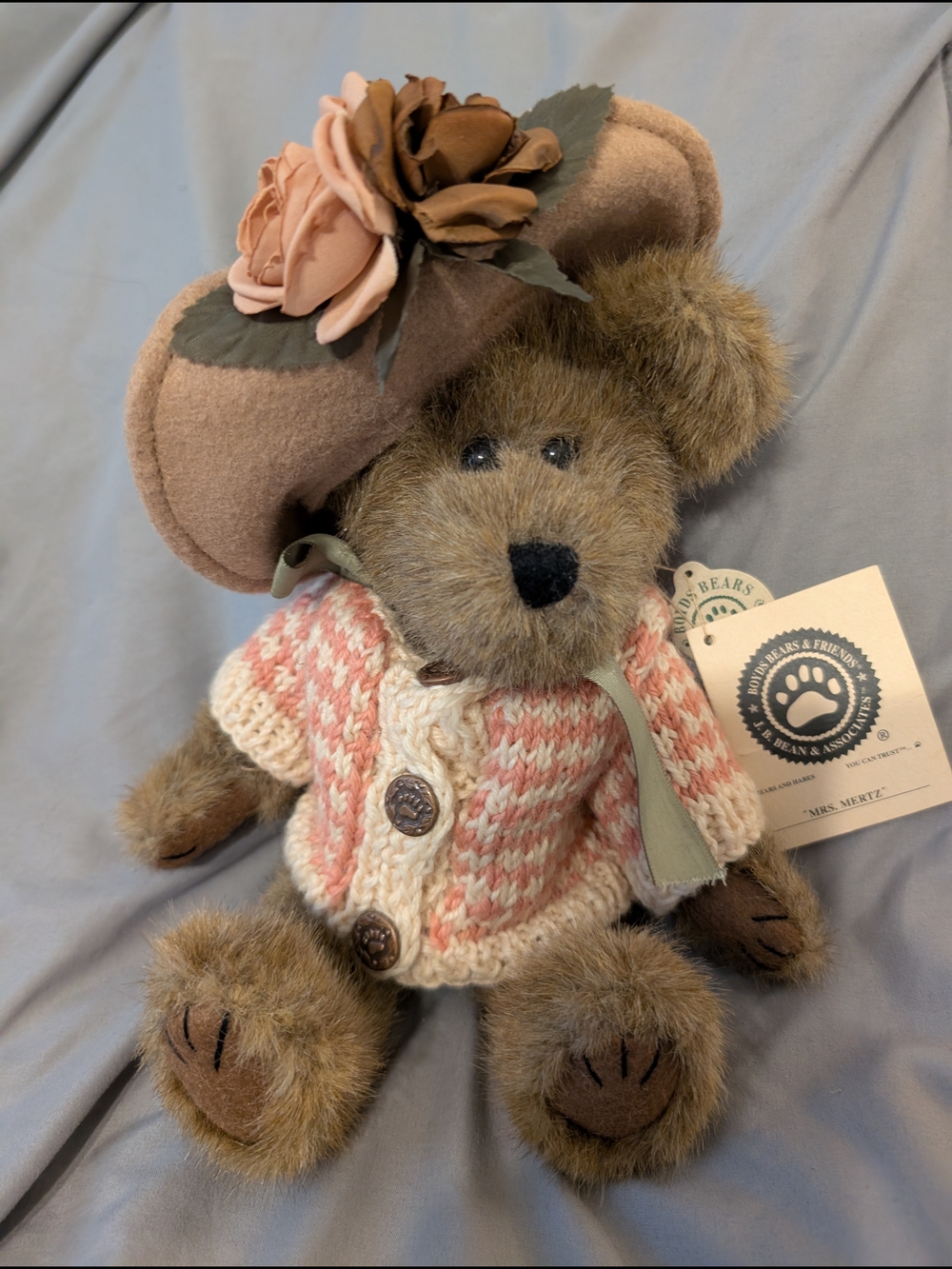 Boyds Bears Plush Bear "Mrs Mertz" Retired 1998